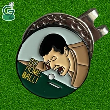 Magnetic Golf Ball Marker & Hat Clip Go Home Ball (Happy Gilmore Adam Sandler)