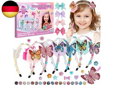 Vinitoy Bastelset für Mädchen: DIY-Diamant-Haarbänder & Accessoires, Sp