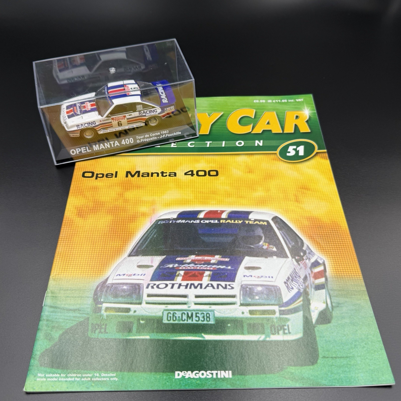 DeAgostini Rally Car #51 - Opel Manta 400 Tour de Corse 1983 Model + Magazine