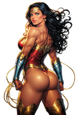 Wonder Woman Comic Waifu Weatherproof Anime Sticker 6 Car Decal
