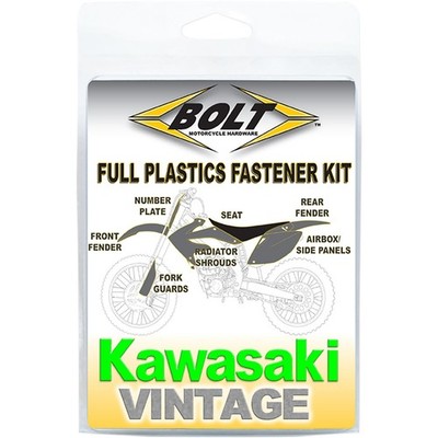Bolt MC Hardware Body/Plastics Fastener Kit - For Kawasaki KX KAW-9802105