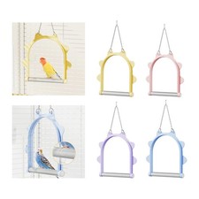 Bird Perch, Parrot Swing, Hanging Toy, Resting Place made of PP and Metal for