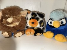 Lot Of 3 Vintage Puffkins. Wolfgang The Werewolf, Callie Calico  Jake Blue Jay