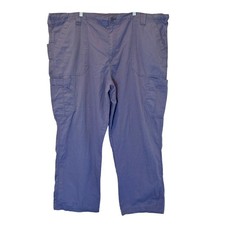 Carhartt Scrub Medical Pants 3XL Purple Utility Work Elastic Waist Cargo Plus