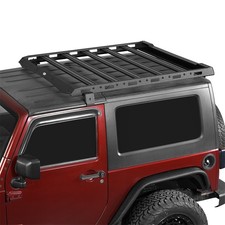 Aluminum Top Roof Rack Cargo Luggage Carrier Basket Fit 07-18 Jeep Wrangler Jk Aluminum Top Roof Rack Cargo Luggage Carrier Basket Fit 07-18 Jeep Wrangler Jk