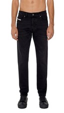 Jeans En Denim Noir Lavé Slim DieSEL D-Luster 0IHAU Pour Homme W32/L32 Bouton