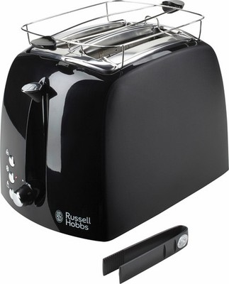 RUSSELL HOBBS Toaster Textures Plus 22601-56 für 2 Scheiben 850 Watt schwarz