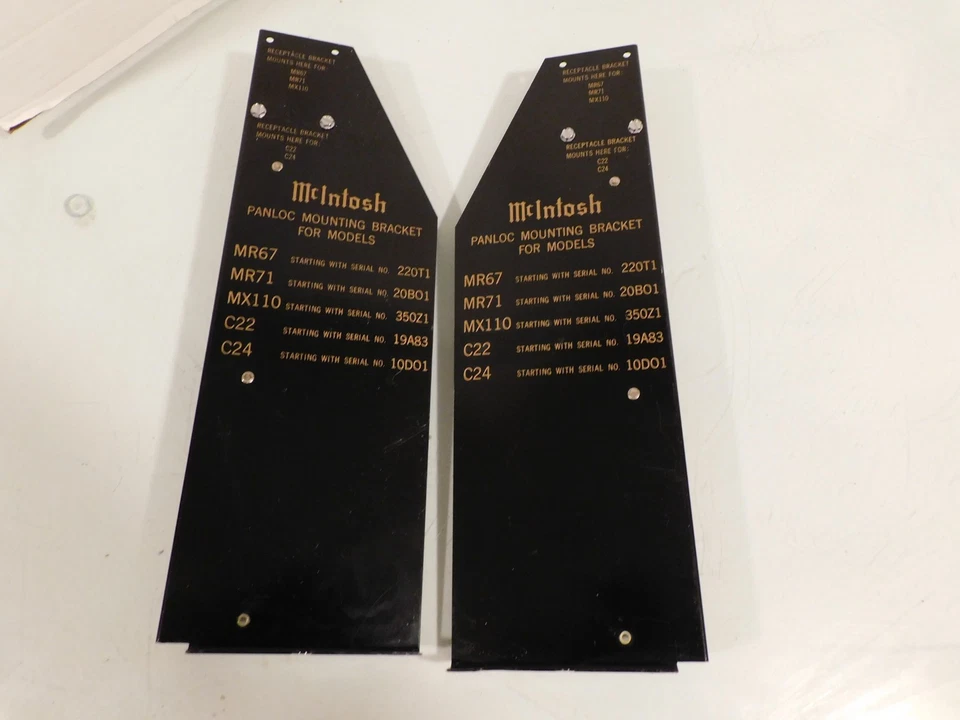 McIntosh Panloc Mounting Brackets C22 C24 MR67 MR71 MX110 Left/Right - Set - Image 4 of 4