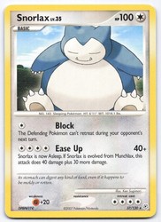 Snorlax 37/130 Diamond & Pearl