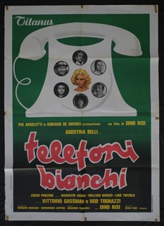 manifesto 2F TELEFONI BIANCHI belli cochi ponzoni gassman tognazzi risi