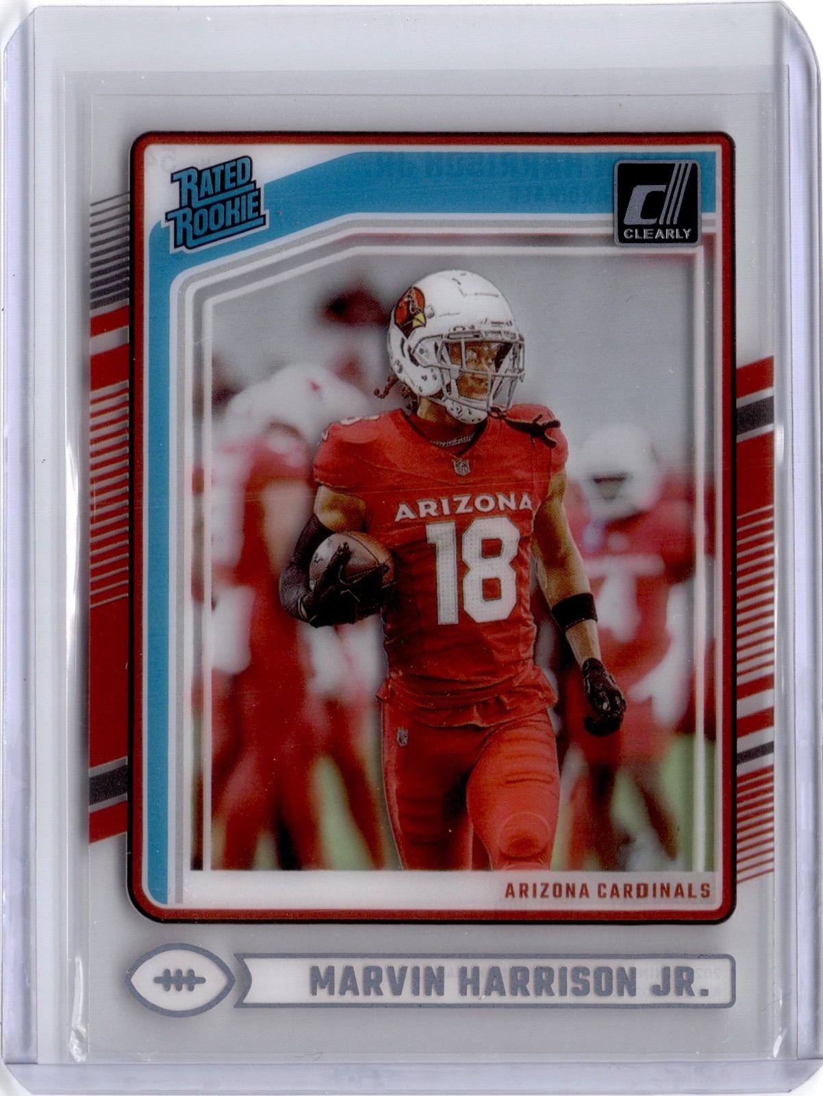 2024 Panini Clearly Donruss - Rated Rookie Marvin Harrison Jr. #54 (RC)