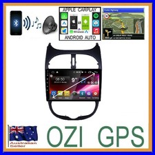 PEUGEOT 206 2002-2007 GPS WIRELESS APPLE CARPLAY ANDROID AUTO ODB DAB TPMS DVR
