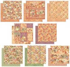 Graphic 45 Hello Pumpkin Collection Cardstock PICK Fall Leaves Harvest Autumn