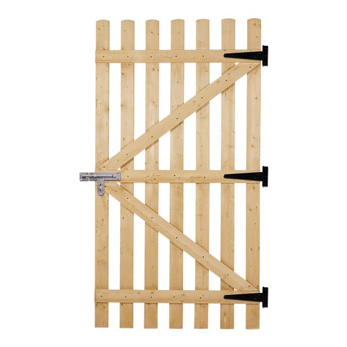 Privacy Wooden Garden Gate Pedestrian Fence Gate Porch Decorative Fence Panel - Picture 66 of 148