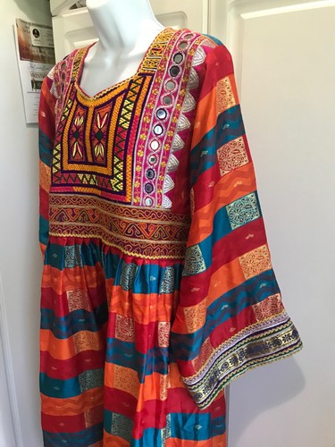 afghan dress for women handmade embroidery colorful - Bild 4 von 12