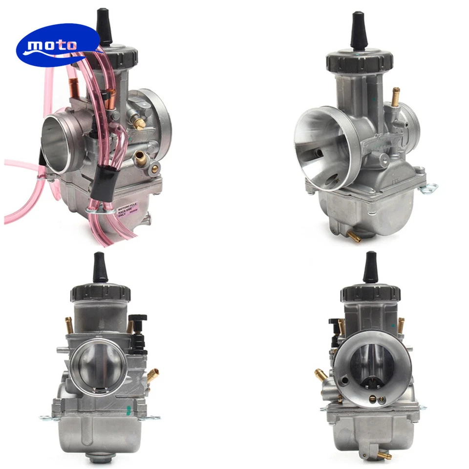 Carb with Throttle Cable Fit Kawasaki KX300 KX400 KX420 KX450 Honda Yamaha - Изображение 2 из 4