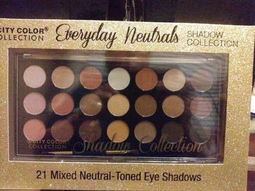 City Color Shadow Collection Eyeshadow Palette Neutrals 21 Colors Pigmented - Picture 5 of 5