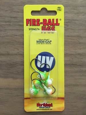 Northland Fishing Tackle - Fire-Ball  Jig  - 1/16 oz. - Various Colors Available