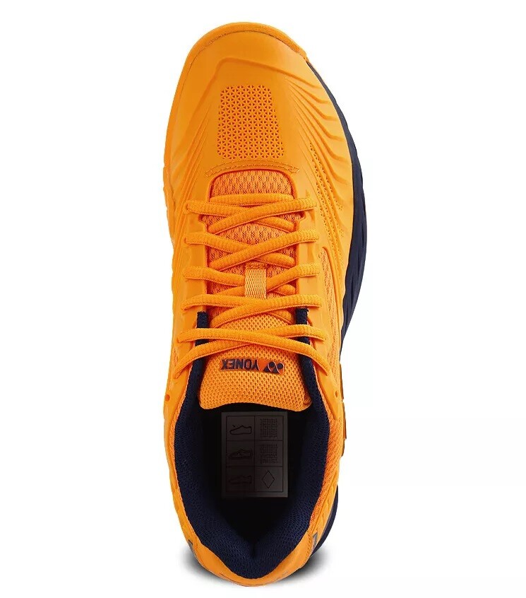 NIB MEN'S YONEX POWER CUSHION ECLIPSION 4 CLAY (MANDARIN ORANGE