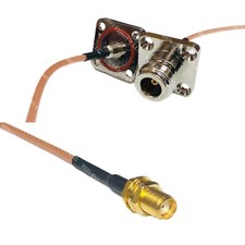 RG316 N Female Flange O-Ring to SMA FEMALE RF Cable Rapid-SHIP LOT