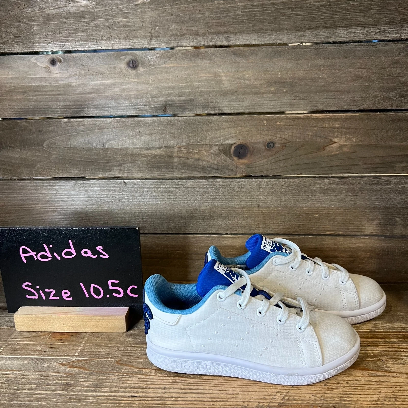 Scarpe sneakers bambino Adidas Originals Stan Smith Octopus bianche taglia 10 5 C ottime condizioni