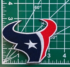 Houston Texans 3.5" Iron On Embroidered Patch ~ Free Tracking!