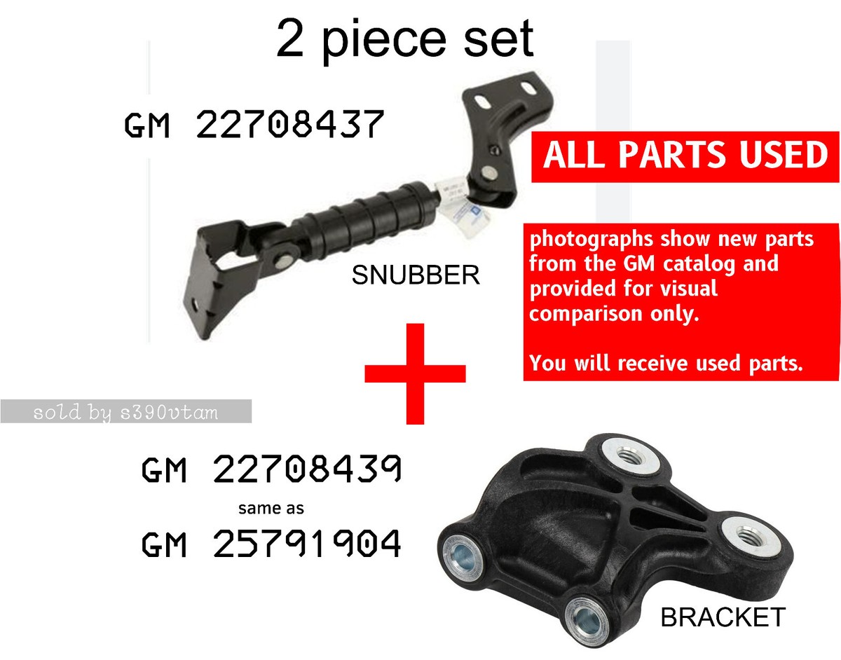 USED SET GENUINE GM 22708437 SNUBBER ENGINE MOUNT INCL
