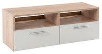 Tv Schrank Lowboard Tv MöBel Board Fernsehtisch Fernsehschrank Weiß Eiche Sonoma