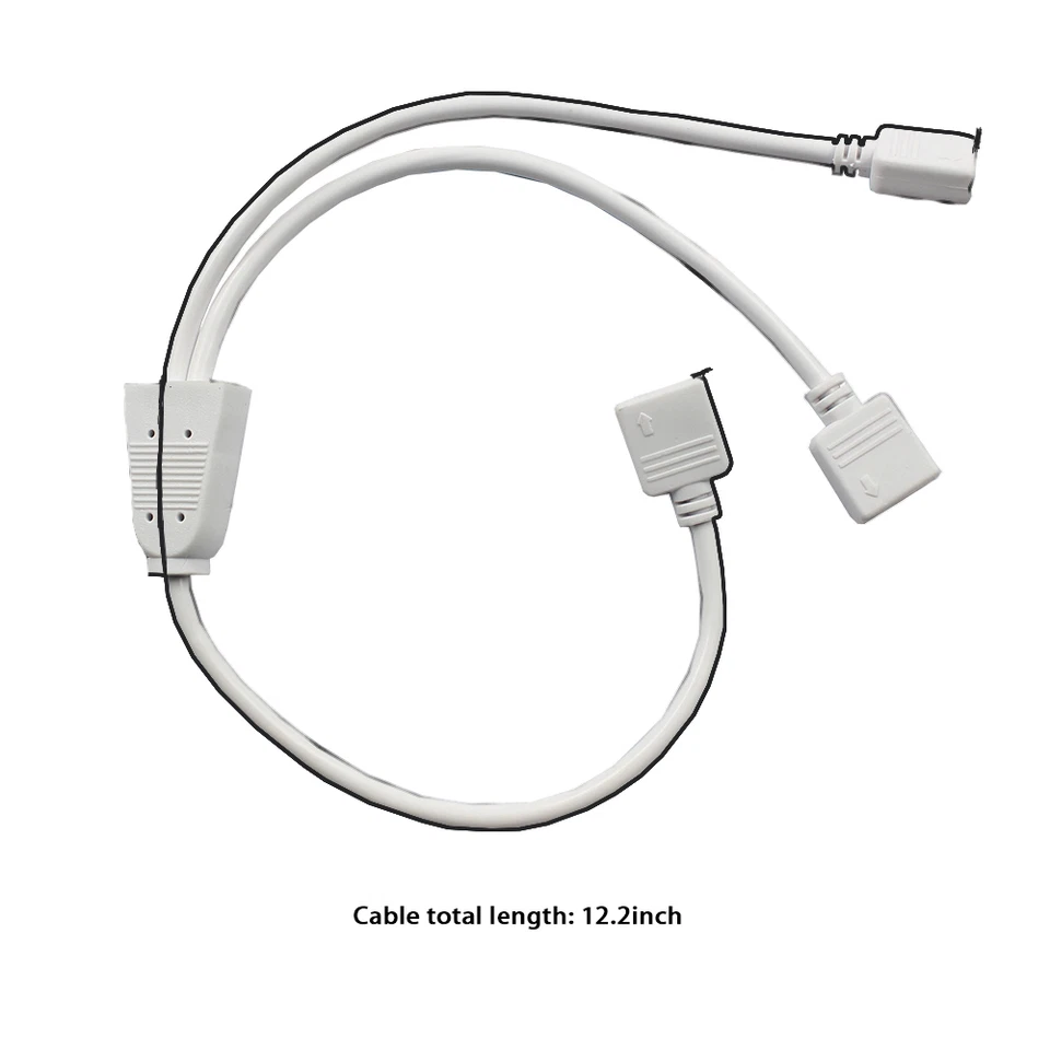 1 to 2 Ports Female Connection Cable for LED RGB Strip + 3 Free 4-pin Connector - Image 4 of 4
