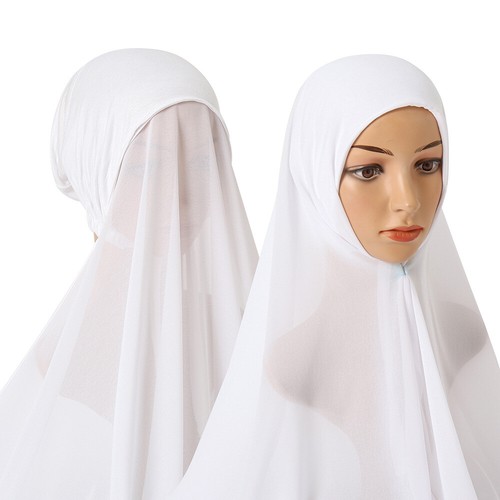 Mujeres Musulmanas Pañuelo Hijab Gorro Gorra Turbante Instantáneo Envoltura Amira Sombrero Bufanda - Imagen 3 de 28