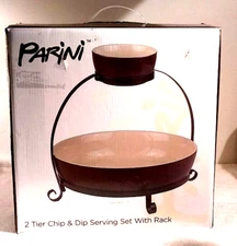 Italian  PARINI Chips and Dip  Party Serving Set NIB