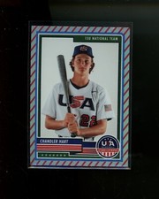 2023 Panini USA Baseball Stars and Stripes Red Stripes #28 Chandler Hart