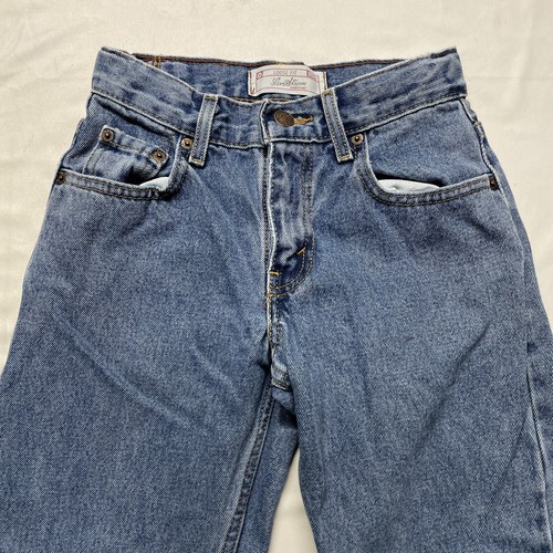 Levi's Denim Blue Jeans Boys Youth Size 8 Loose Fit Medium Wash Hipster Punk Y2K - Picture 6 of 10