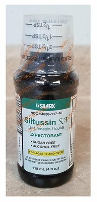 Siltussin Alcohol And Sugar Free Cough Syrup Expectorant 4 Fl Oz Pack Of 2 Ebay