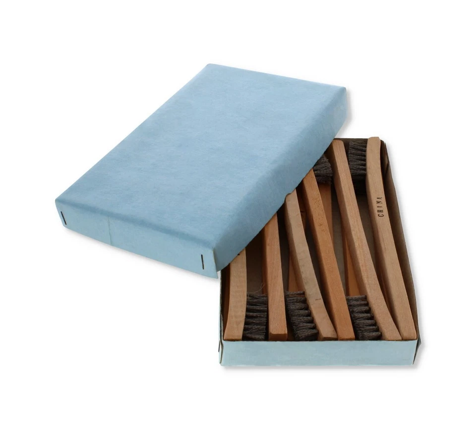 12 Pack Wire Brush Stainless Steel Wooden Handle 20cm Rust Removal Workshop DIY - Image 2 of 4