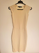 French Connection Cream Dress Size 6 EU 34, Lace back Bodycon fit