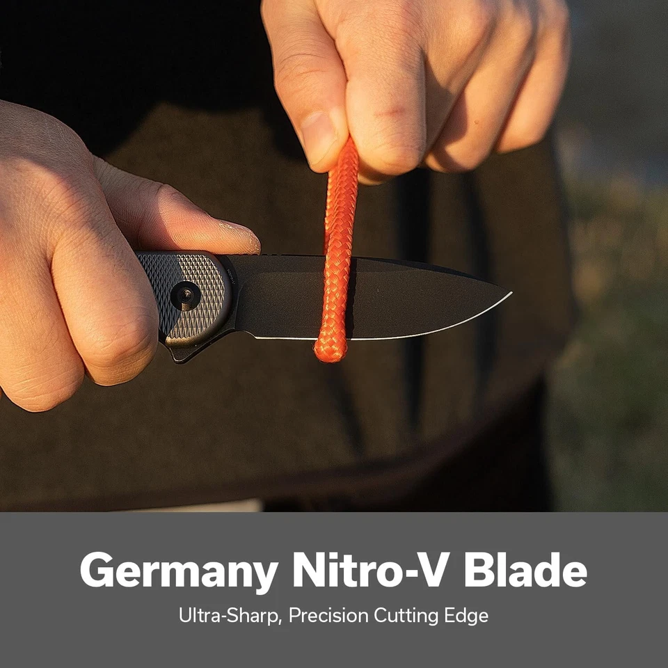 Durable Outdoor Pocket Knife - 2.96" Nitro-V Blade, Perfect for Camping & Hiking - Image 4 of 4
