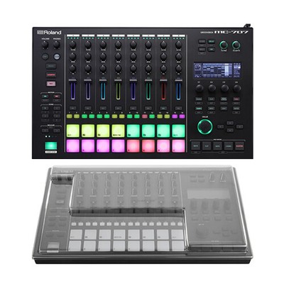 Roland MC-707 Groovebox Music Production Workstation + Decksaver Dust Cover