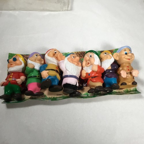 VTG Disney Snow White & The Seven Dwarfs 5" Bath Toys Set w/ Case, New SLEEPY - Picture 11 of 16