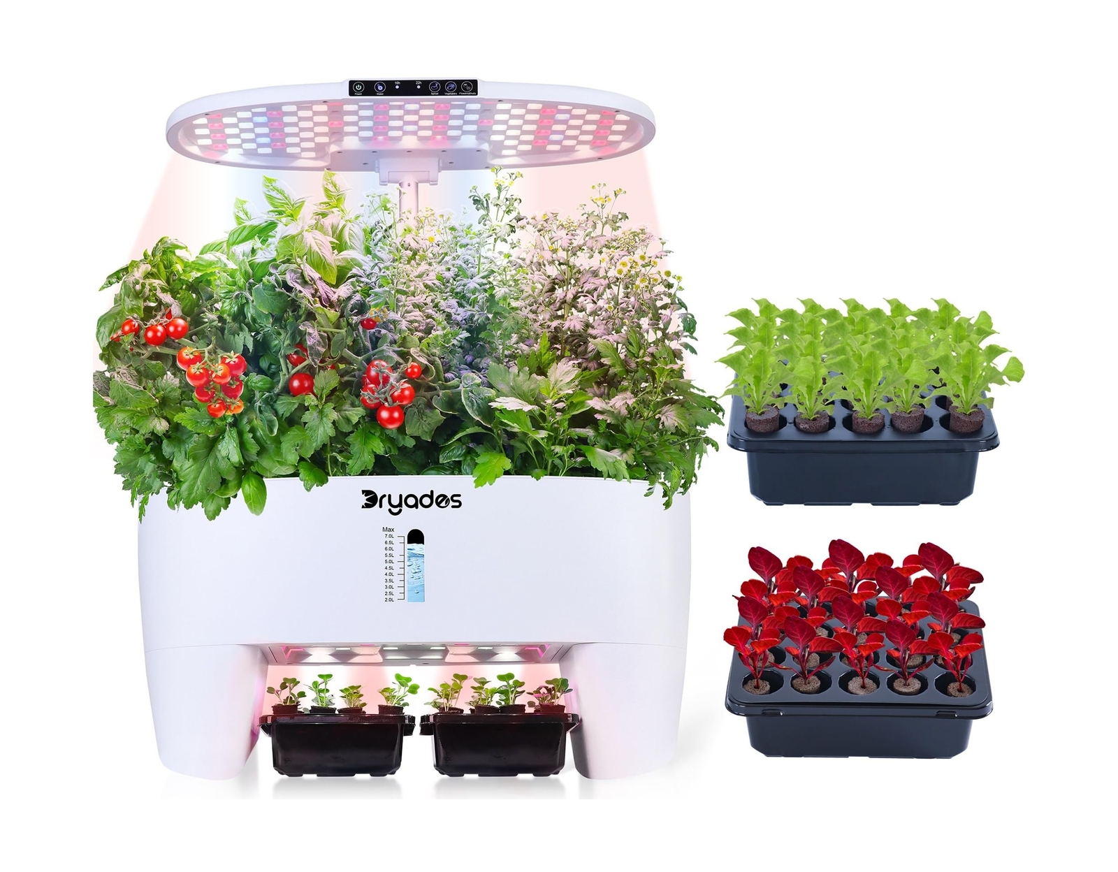 Hydroponic Growing System Kit 16 Pods, Smart Herb Garden wit