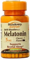 2 Pack - Sundown Naturals Quick 5 Mg Microlozenges Cherry Flavor 90 Each on sale 2 Pack - Sundown Naturals Quick 5 Mg Microlozenges Cherry Flavor 90 Each on sale