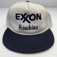 Exxon Vintage Trucker Hat Hawkins Texas Regal Headware Made in USA Baseball Cap