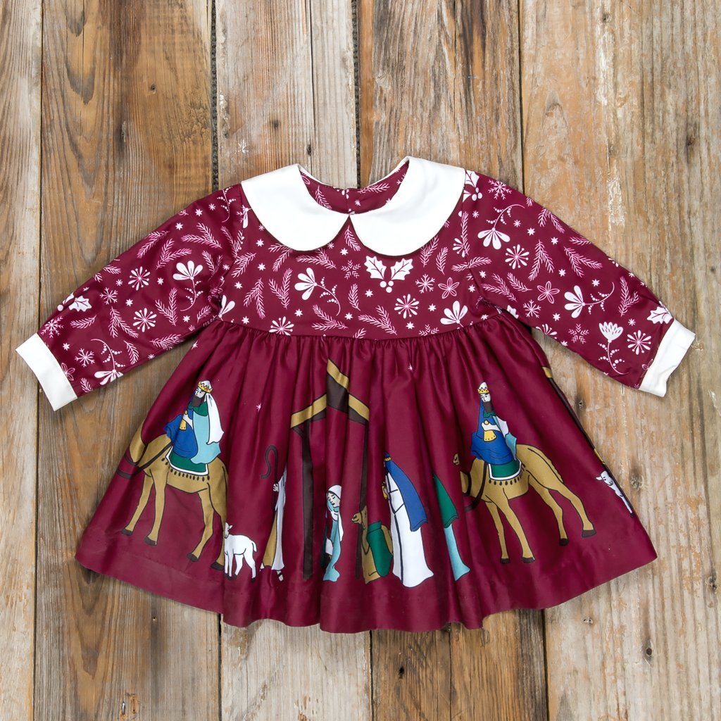 NEW 18M ELEANOR ROSE Silent Night Nativity Manger Jesus PAISLEY Christmas  Dress