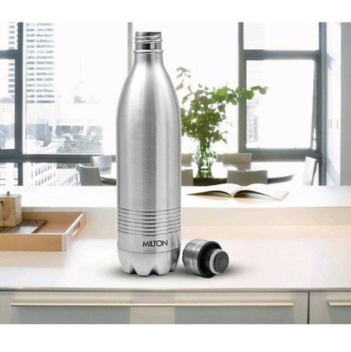 Milton Thermosteel Duo Deluxe Stainless Steel Water Bottle Steelplain 1000ml Ebay