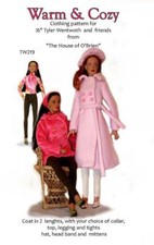 TW219 Warm  Cozy pattern for 16" Tyler Wentworth  friends, Tonner