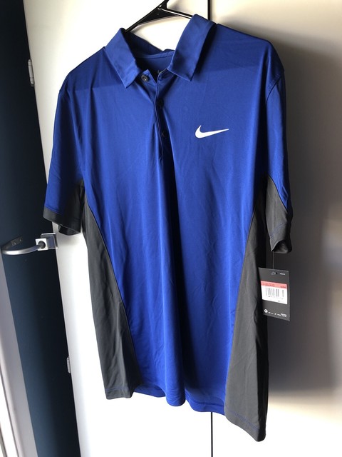 gray golf shirt