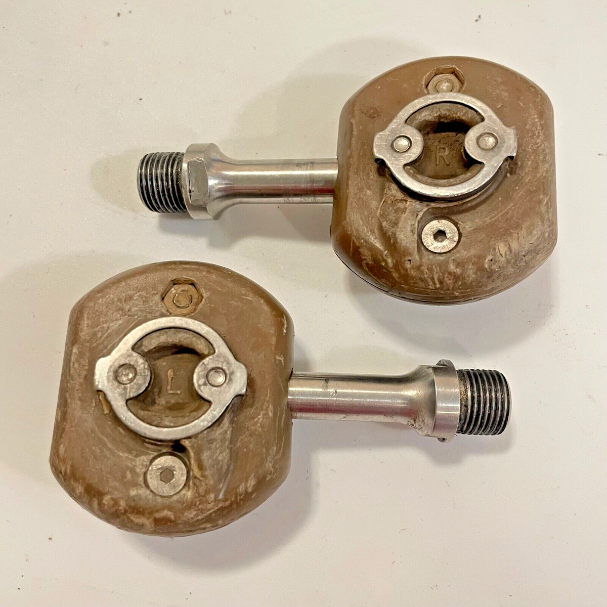 Speedplay Frog Clipless Pedals Set Vintage Silver Steel Road MTB