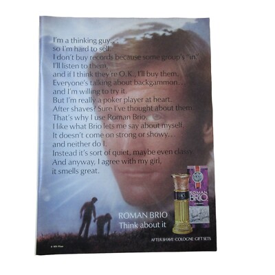 1974 Roman Brio After Shave  - Vintage Print Ad