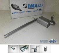 Imasaf Auspuff Mitteltopf+Anbauteile für Audi A4+Avant (B6/B7) 2.0 96KW 200-2008