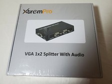 Bytecc 41138 VGA Splitter 1x2 Ports, 1 in 2 Out, 15 Pin W/ 3 Audio Ports